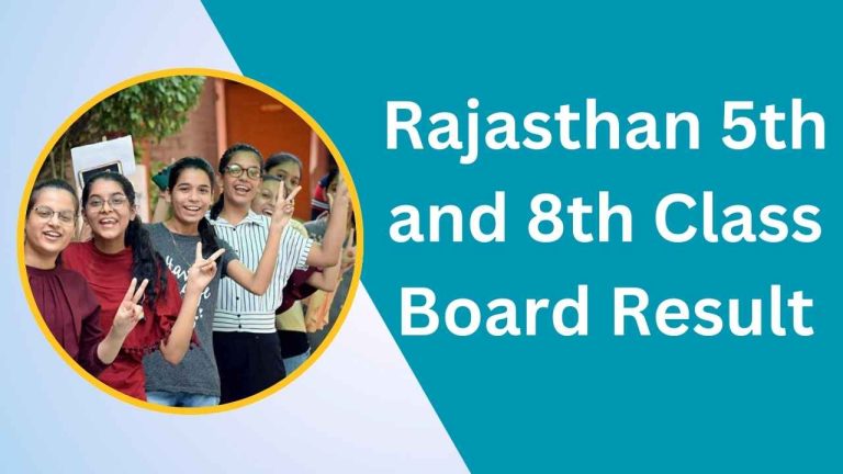 Rajasthan 5th and 8th Class Board Result